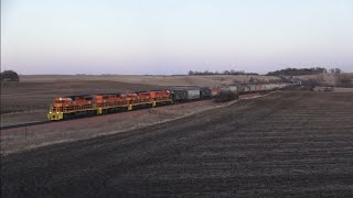 4 pack of SD40-2s on the RCPE in Florence, MN + Update!