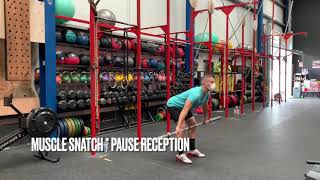 Snatch pause Prep ( Pull+Pause reception muscle+pause reception power+OHS lento&pause+ balance)