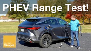 Lexus RX 450h+ Plug In Hybrid Range Test