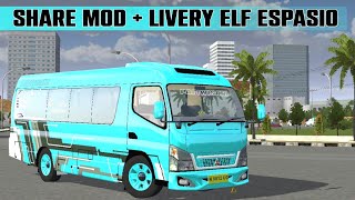 Share Livery Bussid ELF Espasio #bussidmod #elfespasio #mdcreations #bussimulatorindonesia screenshot 5