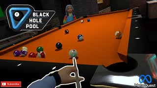 The Best Pool VR Game - Black Hole Pool - Meta Quest 2 - AppLab screenshot 2