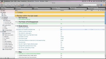 Using Getting Things Done (GTD) by David Allen with Omnifocus