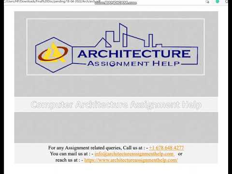 Computer Architecture Assignment Help