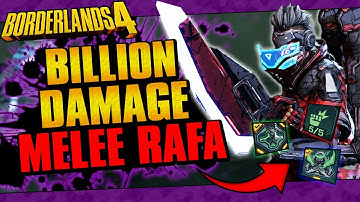 NEW BILLION DAMAGE MELEE RAFA BUILD!! ONE TAP EVERYTHING (BORDERLANDS 4 LEVEL 50+ HARD MODE GUIDE!)