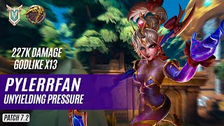 227K DAMAGE GODLIKE X13 pylerrfan VORA PALADINS COMPETITIVE (MASTER) UNYIELDING PRESSURE