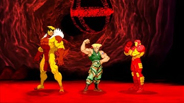 Marvel VS Capcom 2 - Sabretooth/Guile/Iron Man - Expert Difficulty Playthrough