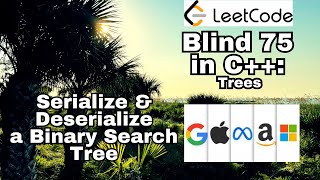 Leetcode Blind 75 C++: Serialize and Deserialize a Binary Search Tree