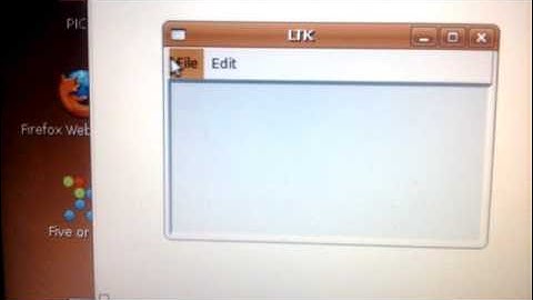 LISP LTK Program displaying a Menu Bar