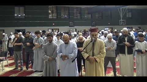 برواية قالون عن نافع الصف إلي التحريم تراويح ليلة الرايع والعشرون من ولاية تكساس أمريكا رمضان الصباغ