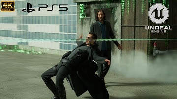 The Matrix Awakens Unreal Engine 5 Demo PS5 4k 60fps HDR