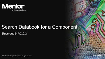 Search Databook for a component in the schematic