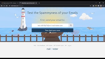 Newsletters SPAM test by mail tester - easy and free