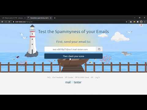 Newsletters SPAM test by mail tester - easy and free