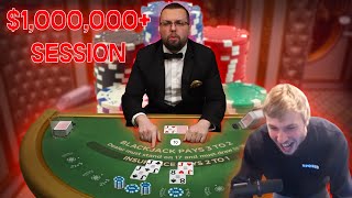 $1,000,000+ BLACKJACK SESSION! (MY BEST RUN EVER) screenshot 5