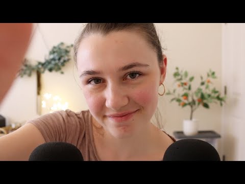 ASMR - Up Close Whispering and Face Brushing