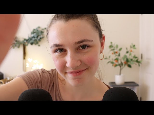 ASMR - Up Close Whispering and Face Brushing
