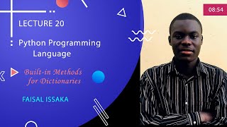 Built-in methods for Dictionaries in Python Net Worth