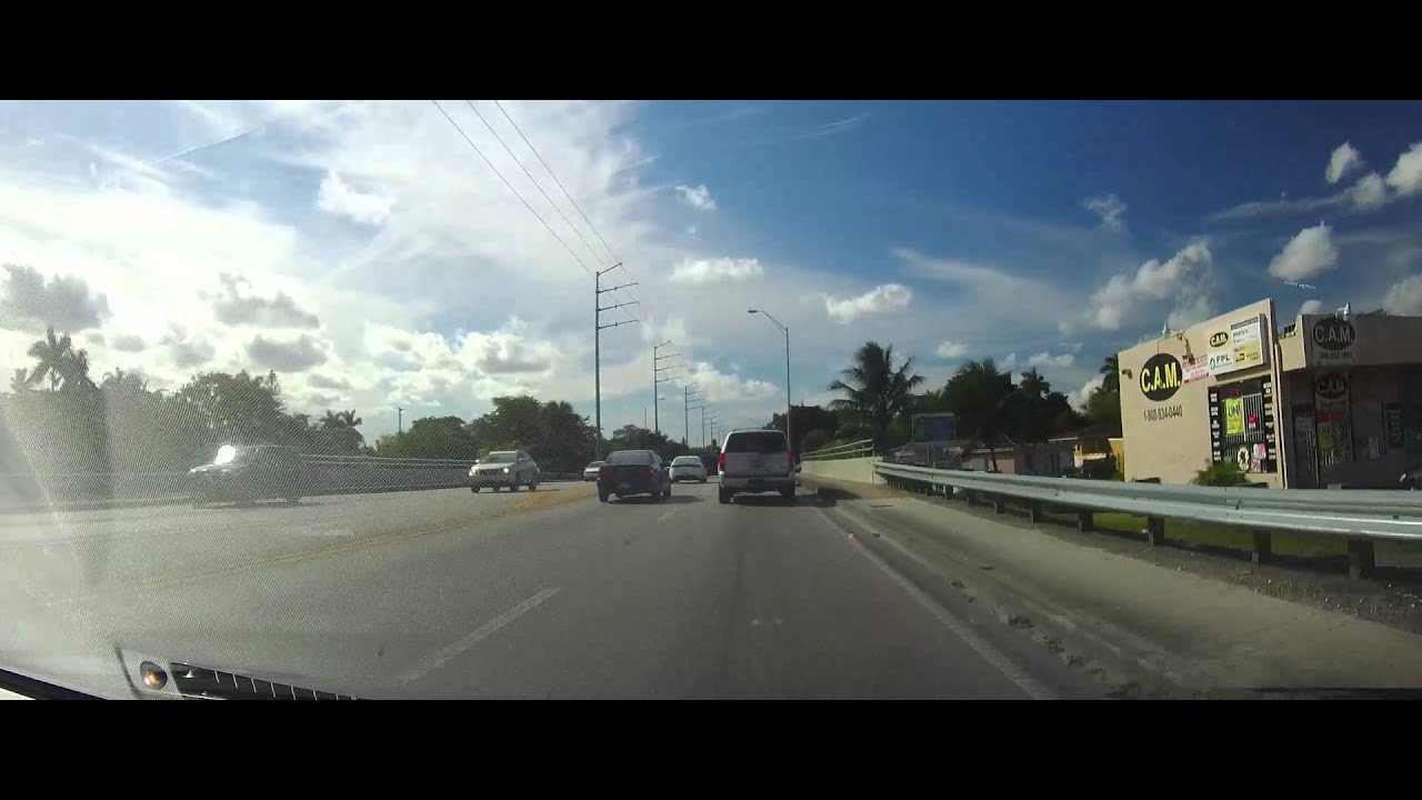 Driving from North Miami to Weston, Florida in Broward County