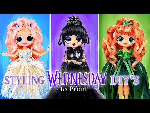 8 DIY Crafts for Wednesday Addams, Enid, and Agnes! Doll Crafts and Ideas