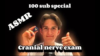 Cranial nerve exam, filmik z okazji 100 subskrybentów, ASMR roleplay, ASMR po polsku