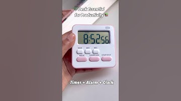 Desk Essentials for Productivity 📚 Timer + Alarm + Clock #studytimer #studytableorganization