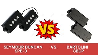 Seymour Duncan SPB-3 VS Bartolini 8CBP (Precision bass Pickups comparison)