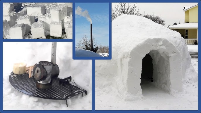 How to build an igloo using an igloo making form 