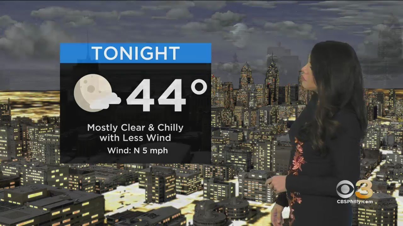 Philadelphia Weather: Clear And Chilly Tonight - YouTube