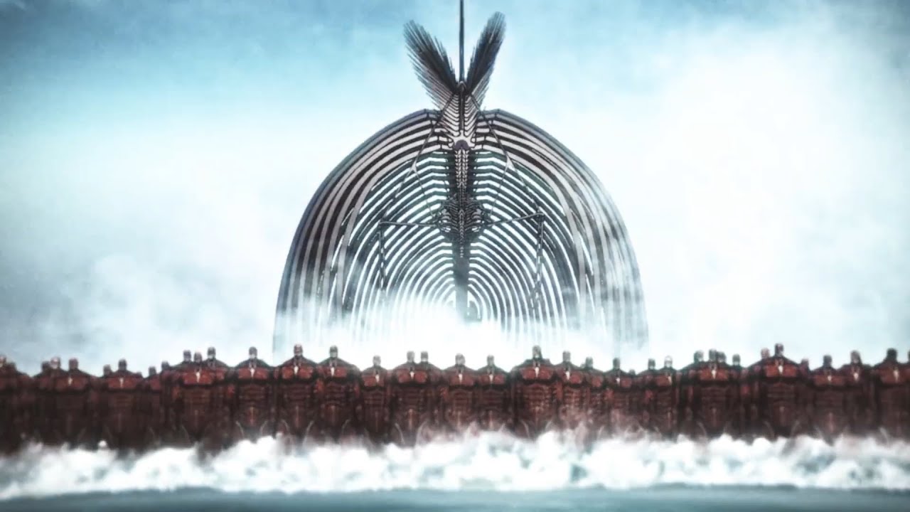 Eren Founding Titan Appears - Attack On Titan Episode 87