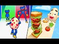 Monster Egg vs Sandwich Runner / All Level Gameplay: Android,iOS - New APK Update