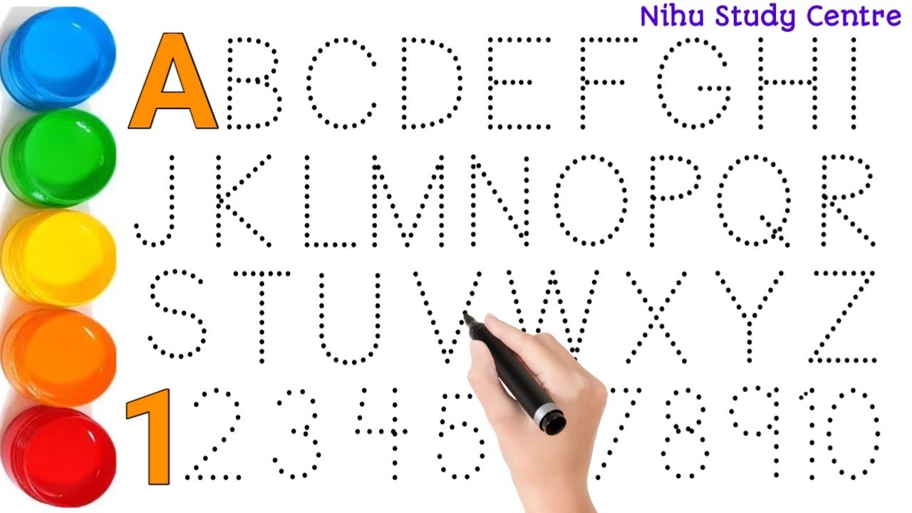 Abc Line Development Test Alphabet writing along the dotted lines for toddlers | ABCD alphabet ...