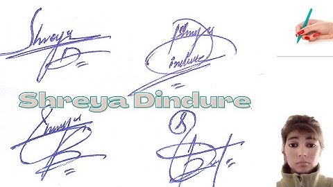 Shreya Dindure name signature#name signature with arooj