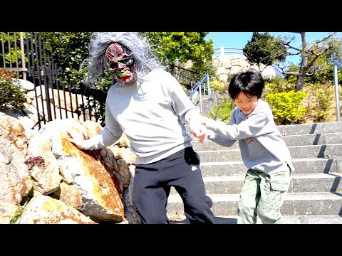 【寸劇】鬼に大量のお菓子を取られちゃった！ルールを守って勝負だ！Pretend play Demon extermination