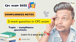Compliance notes ll Important notes of compliance , 3 marks questions in exam ll #aapc #cpc #cpcexam