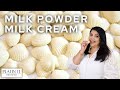 Easy homemade milk powder milk cream  milk fudge recipe