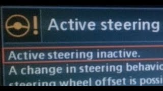 🔄🚘 BMW Active Steering inactive.