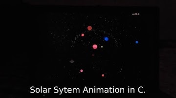 Solar system animation in C Language.