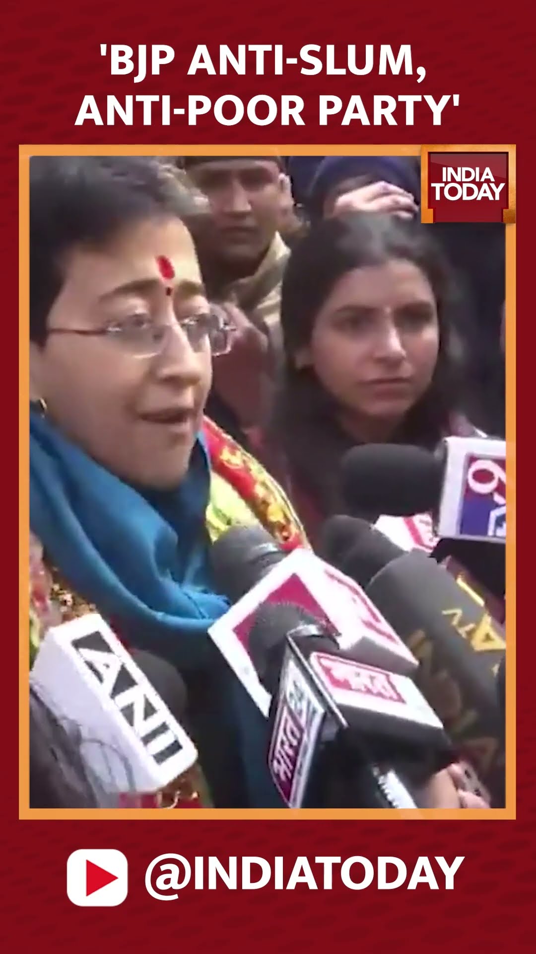 Delhi CM Atishi Labels BJP As 'Anti-Slums And Anti Poor Party' #shorts #delhielections2025