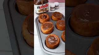 NUTELLA YORKSHIRE PUDDINGS! 😍🔥 #shorts #foodie #nutella #yorkshirepudding #tastyrecipes #foodhack