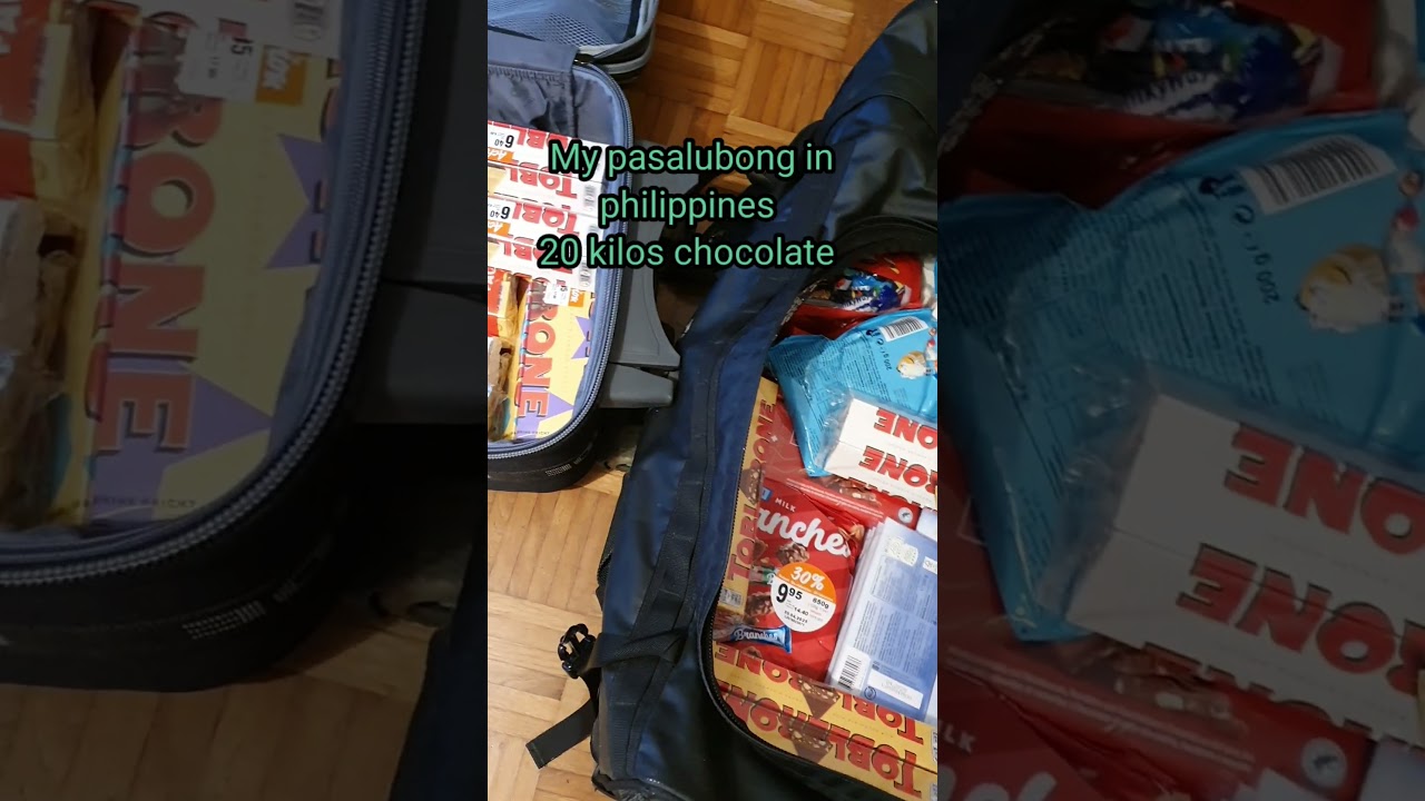 20 kilos chocolate pasalubong for my family in the philippines 