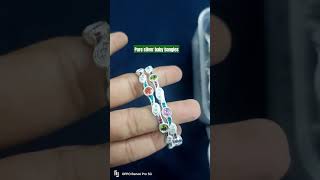 Pure silver baby bangles shimoga durgigidi Balaji jewellers #7010659751