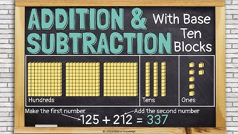 Adding and Subtracting With Base Ten Blocks