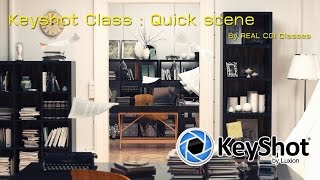 KeyShot Class : Quick setup keyshot interior scene [Speak Thai  language sound]
