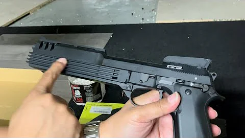 KSC Auto 9 6mm BB - Unboxing & testing Robocop’s Pistol - Dead or Alive you’re coming with me!
