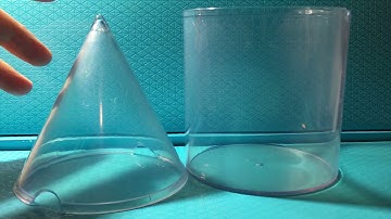 Demonstration of the volume of a cone