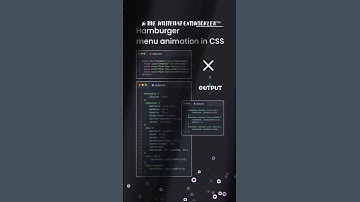 Hamburger menu animation in css #youtube #website #shots #viral #website #coading #htmlcss #css #web