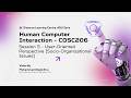 Human Computer Interaction HCI - Tutorial Session 5