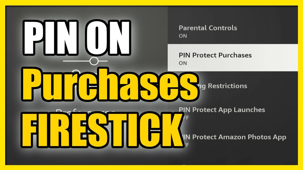 How To Put Password Or PIN On Purchases For Amazon FIRESTICK 4k Max