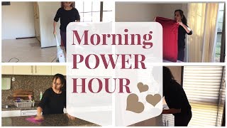 Morning POWER HOUR | My Speed cleaning routine 2017 | Indian NRI Mom