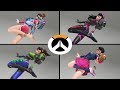 Overwatch - All D.Va Skins with All Highlight Intros!